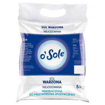 o'Sole Sól warzona spożywcza przeznaczona do przetwórstwa spożywczego niejodowana 5 kg