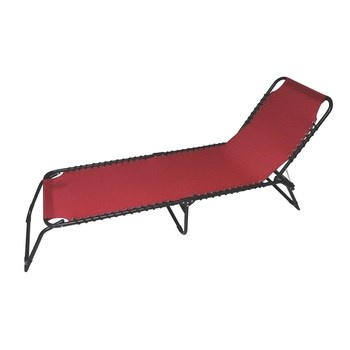 Leżak plażowy czerwony 70006