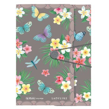 Herlitz teczka rysunkowa A4 PP z gumką Ladylike Butterflay