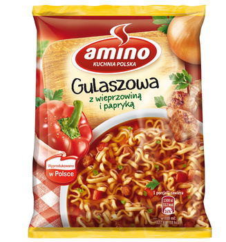 Amino Zupa błyskawiczna gulaszowa z wieprzowiną i papryką 59 g