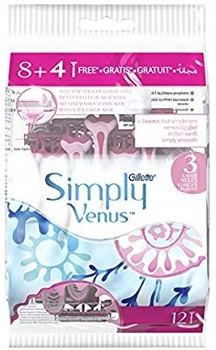 Gillette Simply Venus 3 Maszynki jednorazowe do golenia, 12 sztuk