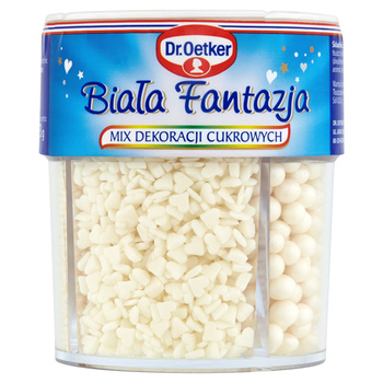 Dr. Oetker Biała Fantazja Mix dekoracji cukrowych 73 g