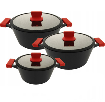 Zestaw garnków 6 elementów Obsidian Zwieger