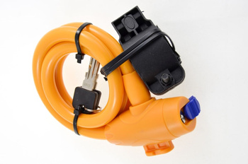 Zapięcie rowerowe ORANJE na klucz, 12 x 1000 mm