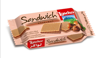 Loacker Sandwich wafelek orzech laskowy 25 g
