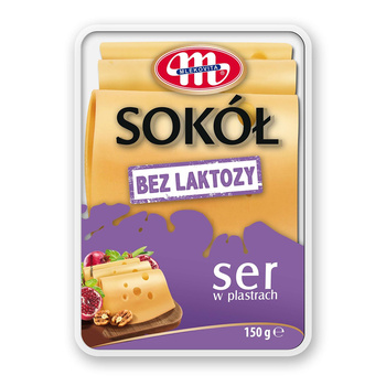 Mlekovita Sokół Ser bez laktozy w plastrach 150 g