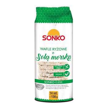 Sonko Classic Wafle ryżowe z solą morską 130 g (14 sztuk)