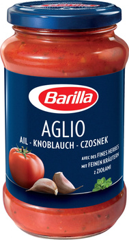 Barilla Aglio Sos pomidorowy z czosnkiem czerwonym winem i ziołami 400 g