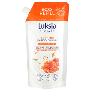 Luksja Silk Care Kremowe mydło w płynie Nagietek i Lilia 500ml opakowanie uzupełniające