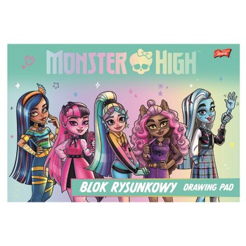 Blok rysunkowy A4 20 kartek Monster High