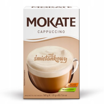 Mokate Cappuccino smak śmietankowy 160 g (8 x 20 g)