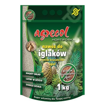 Hortifoska, nawóz do iglaków przeciw brunatnieniu igieł 1 kg Agrecol