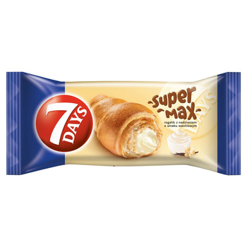 7 Days Max Croissant z nadzieniem o smaku waniliowym 110 g