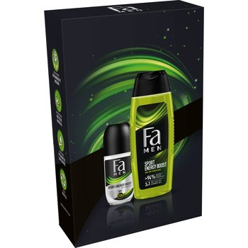 Zestaw Fa Man Sport Energy Boost żel pod prysznic 250ml & deo roll-on 50ml