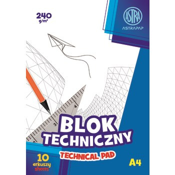 Astra Blok techniczny ASTRAPAP A4 240g 10 ark
