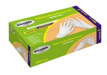 Grosik Rękawiczki lateksowe rozmiar M 100 szt