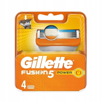 Gillette Fusion5 Power Ostrza wymienne do elektrycznej maszynki dogolenia, 4 szt