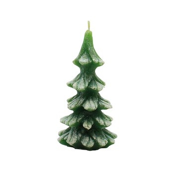 Świeca bożonarodzeniowa choinka mała zielony