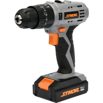 STHOR Wiertarko-wkrętarka z udarem 18V + 1 akumulator 1,3 AH LI-ION
