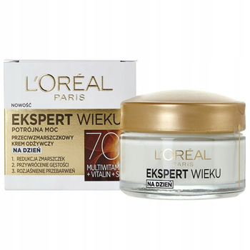 L'Oreal Paris Ekspert Wieku 70+ Przeciwzmarszczkowy krem odżywczy na dzień 50 ml