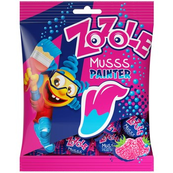 Zozole Musss Painter Cukierki barwiące język o smaku malinowym 75 g