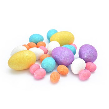 Brokatowe pisanki - mix rozmiarów (24 szt.)