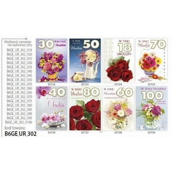 Laurka B6 z gąbką exclusive  urodziny