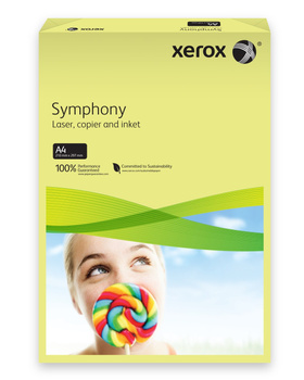 Papier ksero kolorowy Xerox Symphony A4 80g/m2 500arkuszy żółty jasny