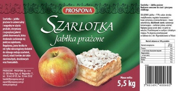 PROSPONA SZARLOTKA-JABŁKA PRAŻONE 5,5 KG