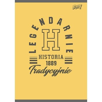 Unipap zeszyt okładka laminowana A5, 60 kartek, krata, historia ze ściągą COLLEGE