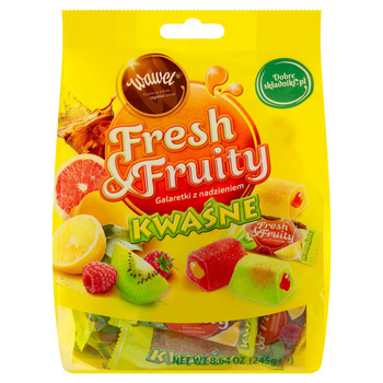 Wawelgalaretki Fresh & Fruity Kwaśne 245g