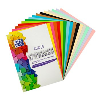 Blok  do wycinanek Kolorowy A4 10+5 kartek Oxford