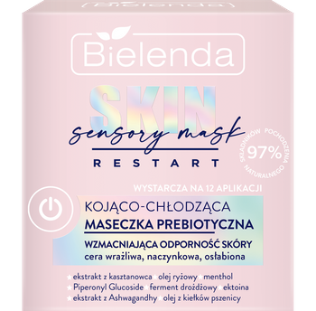 Bielenda Skin Restart Sensory Mask Kojąco-chłodząca maseczka prebiotyczna 50 ml