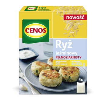 Cenos Ryż jaśminowy pełnoziarnisty 400 g (4 x 100 g)