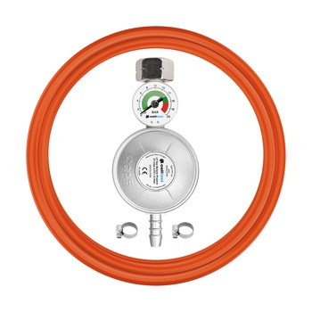 Zestaw przyłączeniowy propan-butan z manometrem