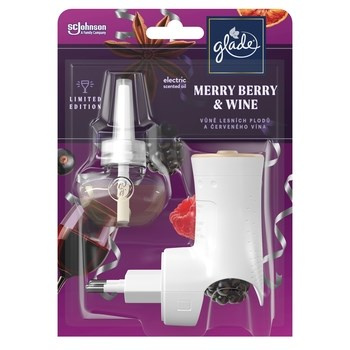 Glade® electric scented oil - Merry Berry & Wine, elektryczny odświeżacz powietrza