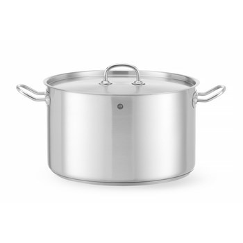 Garnek średni z pokrywką, HENDI, Kitchen Line, 15L