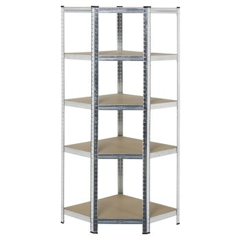 Regał metalowy narożny 180 x 70 x 70 cm 175 kg