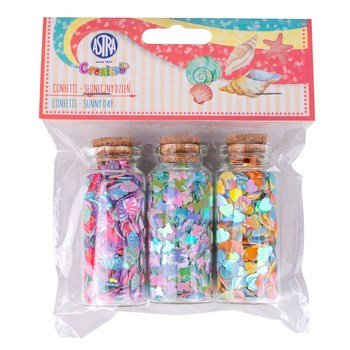 Confetti Astra  3x10g buteleczki szklane - Słoneczny dzień
