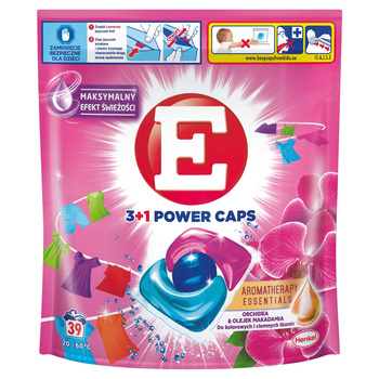 E 3+1 Power Caps Color Aromatherapy Essentials Orchidea & Olejek Makadamia, 39 prań