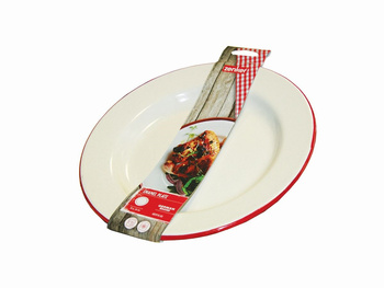 Talerz okrągły ca 26cm emalia