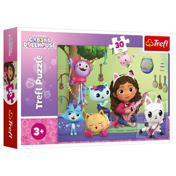 Trefl Puzzle 30 elementów - Koci Domek Gabi