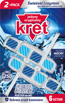 Kret Fresh Power Marine Fresh Kostka do WC 2 x 40 g