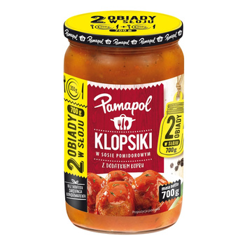 Pamapol Klopsiki w sosie pomidorowym z dodatkiem kopru 700g