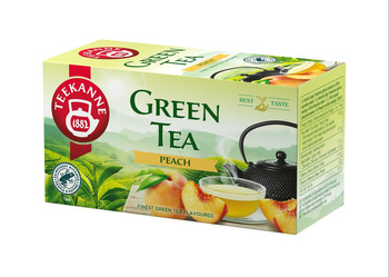 Teekanne Green Tea Peach Aromatyzowana herbata zielona 35 g (20 x 1,75 g)