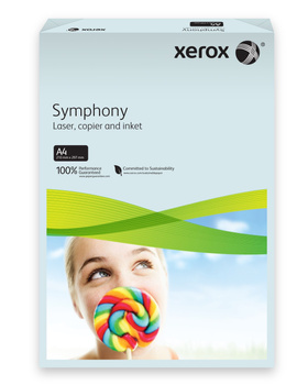 Papier ksero kolorowy Xerox Symphony A4 80g/m2 500arkuszy niebieski jasny