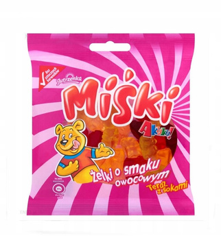 AKUKU! Miśki Żelki z sokiem o smaku owocowym 90 g