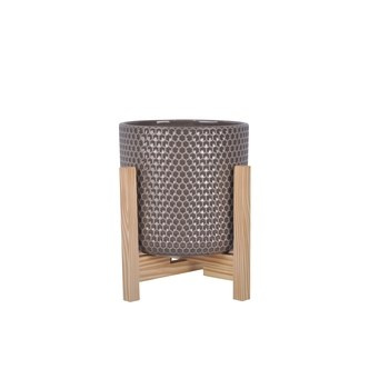 Donica ceramiczna 23 cm ze stojakiem Comfort Living