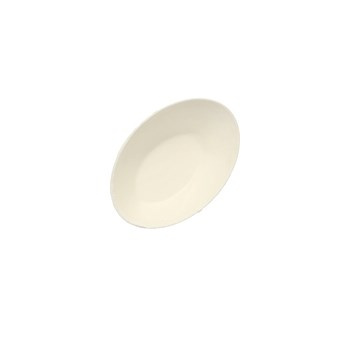 "Fingerfood" - miseczki na przekąski z trzciny cukrowej, "pure", 20 ml, 8 cm x 5 cm, kolor: biały, "Egg", 50 szt