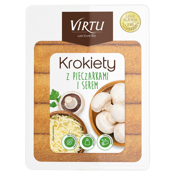 Virtu Krokiety z pieczarkami i serem 400 g